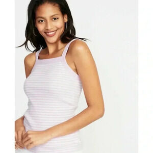 NWT Striped Square Neck Tank